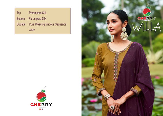 CHERRY  WILLA Fancy Festive Wear Designer Heavy Salwar Suit Collection